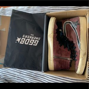 Golden Goose Deluxe Men’s Slide High Top Sneakers